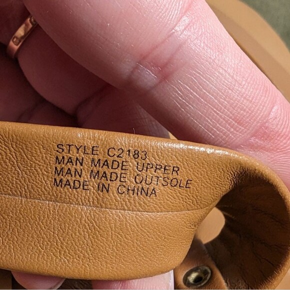 J Crew Tan leather sandals Sz 7.5 - Picture 5 of 10